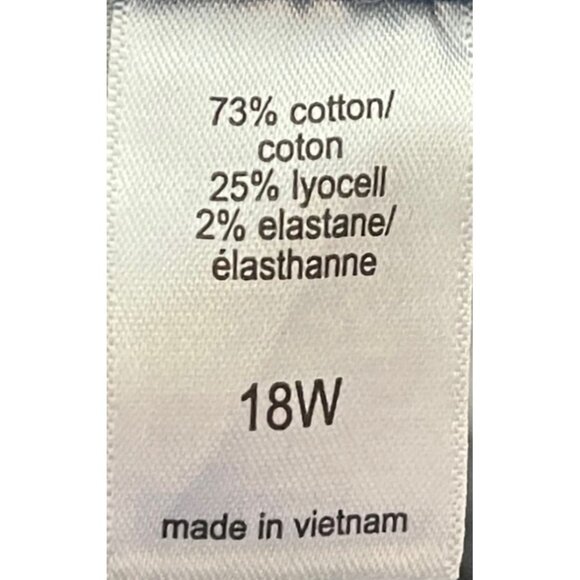 M Jeans by Maurices Womens Mid Rise 21" Straight Crop Jeans Size 18W OriginalFit - Picture 5 of 5